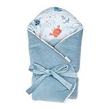 Sales Core Babydekentje, krabben en vrienden, 75 x 75 cm, babydeken, wikkeldeken, babynestje, wikkeldeken, slaapplaats
