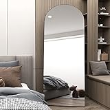 NEUWEABY Arched Full Length Mirror 162x53cm Arch Floor Mirror with Stand Large Wall Black Full Body Standing Hanging or Leaning Against Wall for Bedroom Entry, Living Room - Image 3