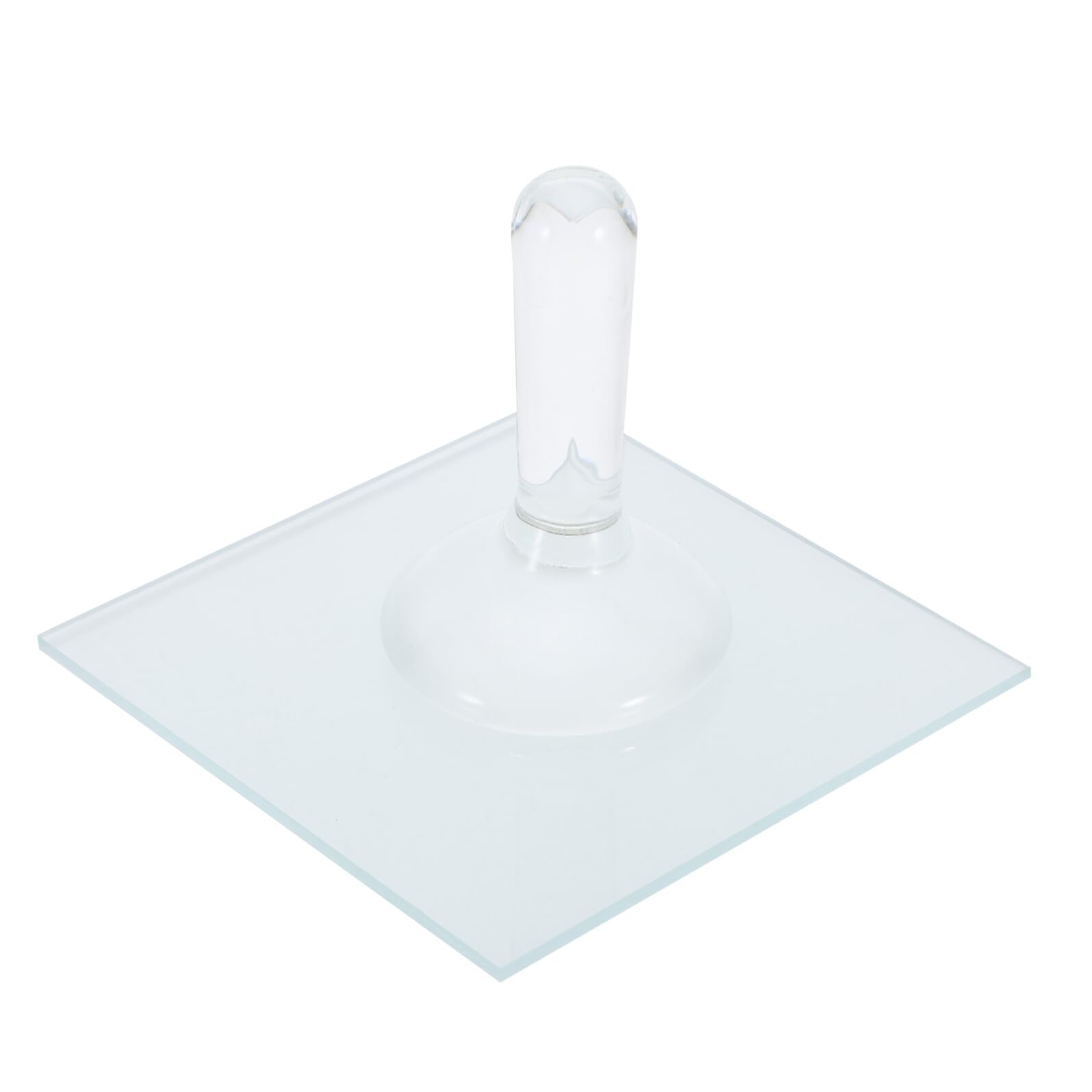 Plaque pour pigments et pilon en verre pur pour peinture d'atelier