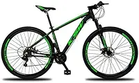 BICICLETA KSW XLT 100 21V SHIMANO RODA LIVRE ARO 29 FREIO A DISCO TAMANHO 17 Preto com Laranja