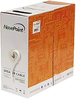 NavePoint 500ft in Wall Audio Speaker Cable Wire CL2 12/2 AWG Gauge 2