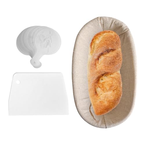 Canasta de masa de ratán reutilizable - Conjunto de revestimiento Baskeet de fermentación | Pan de cocina que fabrica gadgets tradicionales tazón de prueba de suministros versátiles para