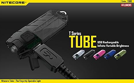 EdisonBright Nitecore Tube (Olive) 45 Lumen USB Rechargeable Keychain Light Brand USB Charging Cable