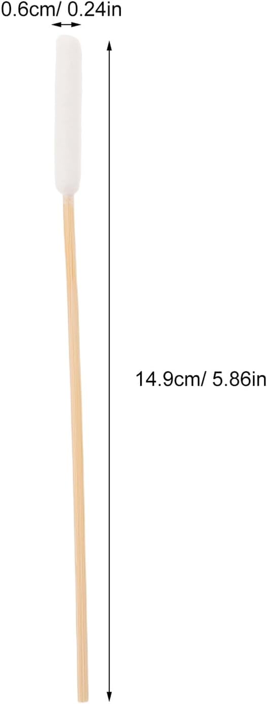 Pet Ear Cleaning Cotton Swabs for Dogs and Cats, 15cm Long Single-Head Cotton Swabs, 50pcs Pack for Pet Grooming and Ear Wax Removal