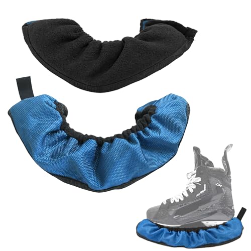TuoP Ice Skate Blade Covers - Guards for Hockey Skate Protector, Figure, Skating Soakers, Curling Competition for Kids Youth Adult, 2 Pcs (L)