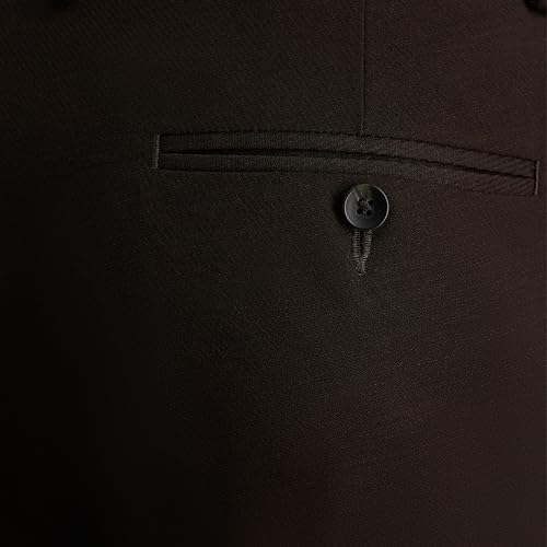 Haggar Men’s JMH Premium Stretch Tailored Fit Suit Separates-Pants and Jackets, Chocolate4