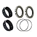 COOL STAR 6Pcs Rear Wheel Axle Seal Kit Compatible with Toyota 4Runner Tacoma T100 Tundra Pickup 1979-2006 Replace 90310-50006 90313-48001 Inner Outer Axle Seal Set for Rear Drive Axle