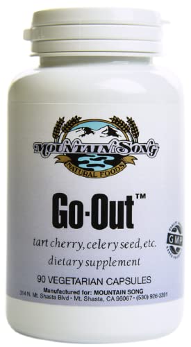Go Out Relief Joint Formula and Uric Acid Support with Tart Cherry Concentrate Black Cherry Extract 20:1 Celery Seed Extract and Turmeric Root. Helps You Get Out and About. It Works!