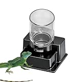 Dispensador De Agua Para Reptiles - Cuenco Automático Desmontable Para Reptiles | Accesorio De Alimentación | Dispensador De Bebidas Gecko Con Plato De Agua De Tortuga | Para Lagarto Camaleón Serpient