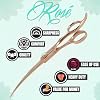 Kenchii Rose Dog Grooming Scissors, 7 Inch Curved Shears, Dog Scissors for Grooming, Ergonomic Design for Comfort and Precision, Heavy Duty, Durable and Sharp