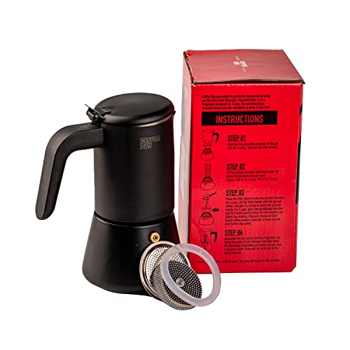 Image of Cafe Coffee Day REFRESH Filter Coffee Powder with Stovetop Filter Coffee Maker (6 cups) | 60% Coffee, 40% Chicory | Freshly Roasted Ground Coffee Powder, Medium to Dark Roast | Pack of 2 (200gm each)