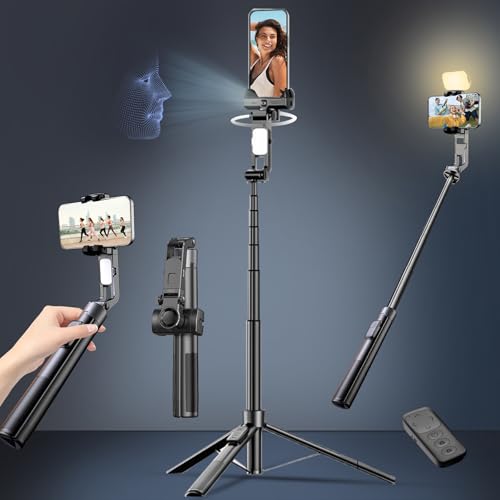 Auto Face Tracking Tripod for iPhone with Light 360...