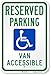 "Reserved Parking - Van Accessible" Handicap Parking Sign By SmartSign | 12" x 18" 3M High Intensity Grade Reflective Aluminum