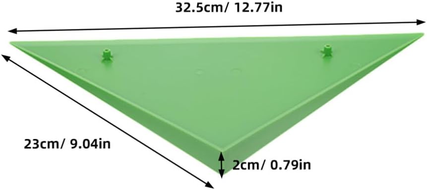 Sosoport Billiard Table Edge Triangle 8Pcs Foosball Table Triangle Corner Protector Plastic Glass Table Shelf Corner Guards