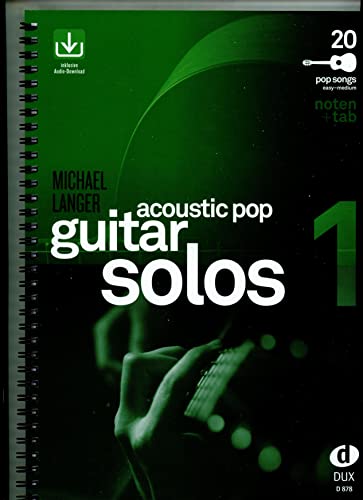 Acoustic pop guitar solos solf. & tab vol.1 cd: Noten & TAB - easy/medium