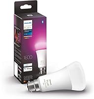 Philips Hue White and Colour Ambiance A67 High Brightness 100W 1600 Lumens Smart Bulb with B22 Fitting