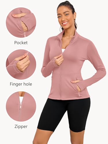Image of VUTRU Women's Workout Yoga Jacket Full Zip Running Track Jacket