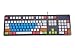 Leze - Ultra Thin Silicone Laptop Keyboard Cover Skin Protector for Dell KB212-B / KB4021 Keyboard - Whiet Blue