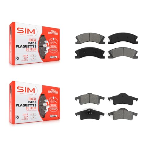 SIM Front Rear Semi-Metallic Brake Pads Kit Replacement For Jeep Grand Cherokee KSM-100432 by SIM - Used condition - CA$44.82