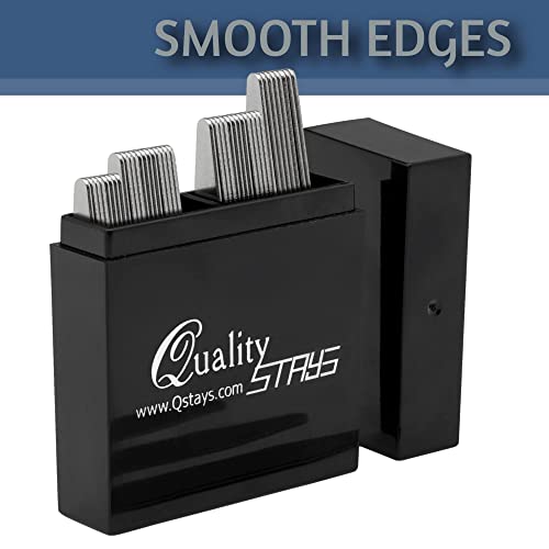 Quality Stays 44 Metal Collar Stays - 4 Sizes in a Box (Mix)