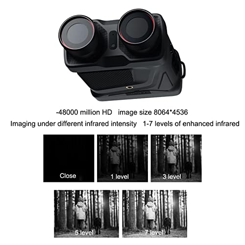 Óculos de Visão Noturna | 3 Polegadas Tela Grande 4K HD Óculos de Visão Noturna para Adultos | Binóc