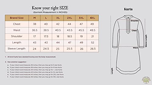 Image of Men's Cotton Blend Kurta Pyjama Set