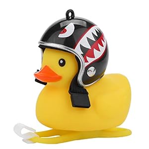 Bike Bell Classic Bicycle Bell, Cartoon Duck Head Light Shining Duck Bicycle Bells Handlebar Bicycle Accessories Loud…
