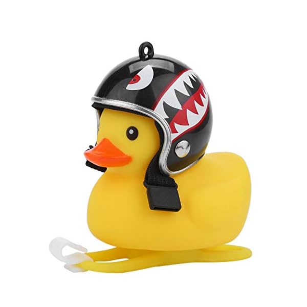Bike Bell Classic Bicycle Bell, Cartoon Duck Head Light Shining Duck