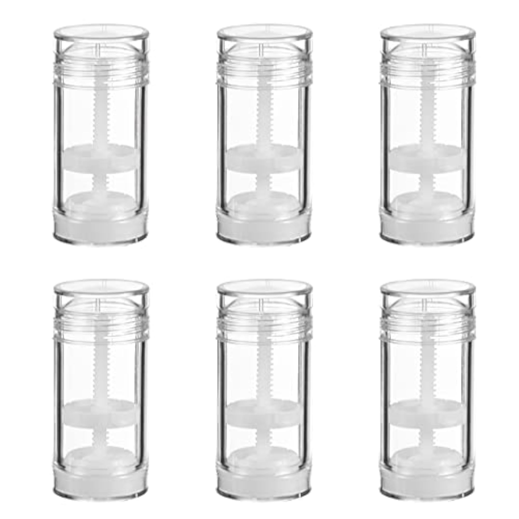 6Pcs 30ml Empty Deodorant Containers Twist-Up Refillable Storage Bottles