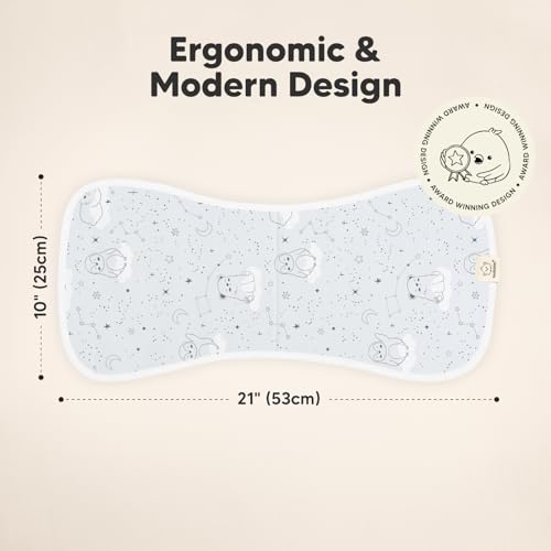 image for KeaBabies Organic Burp Cloths Baby Boy & Girl - 5-Pack Super Absorbent