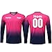 Custom Goalkeeper Jersey for All Ages - Quick-Dry Breathable Goalie Shirt with - Adults/Kids/Teens (Pink)