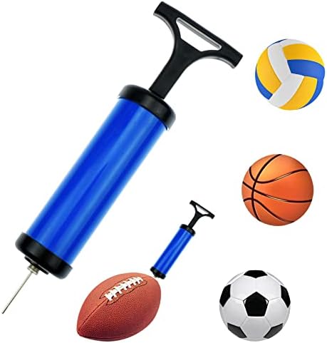 Syolee Tool Inflator Ball Pump with 10 Pcs Needles and 1 Pcs Valve Adapter 1 Pcs Air Hose for Football Basketball Volleyball Rugby Balloons and other Inflatable