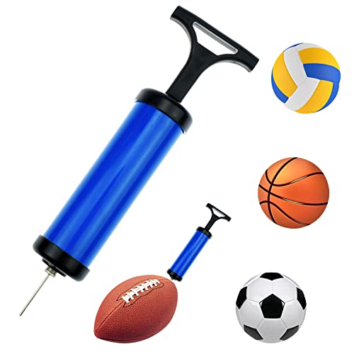 Syolee Tool Inflator Ball Pump with 10 Pcs Needles and 1 Pcs Valve Adapter 1 Pcs Air Hose for Football Basketball Volleyball Rugby Balloons and other Inflatable