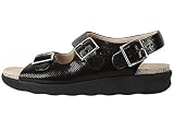 San Antonio shoe - Relajado Mujer , negro (Serpiente negra), 9 M (M) (B) US