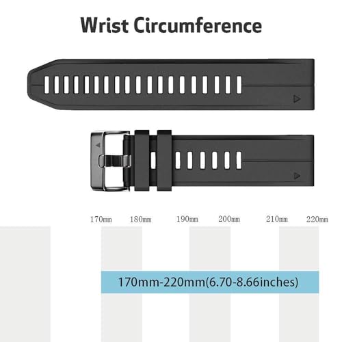 Bracelet en silicone pour Fenix 7S, 6S Pro et 5S Plus - 6