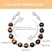 Oneress Tiger Eye Stone Interchangeable Bracelet Unique Double Lobster Claw Adjustable Bracelets, New Year's Gift for Women, Tag Not Included YA5058