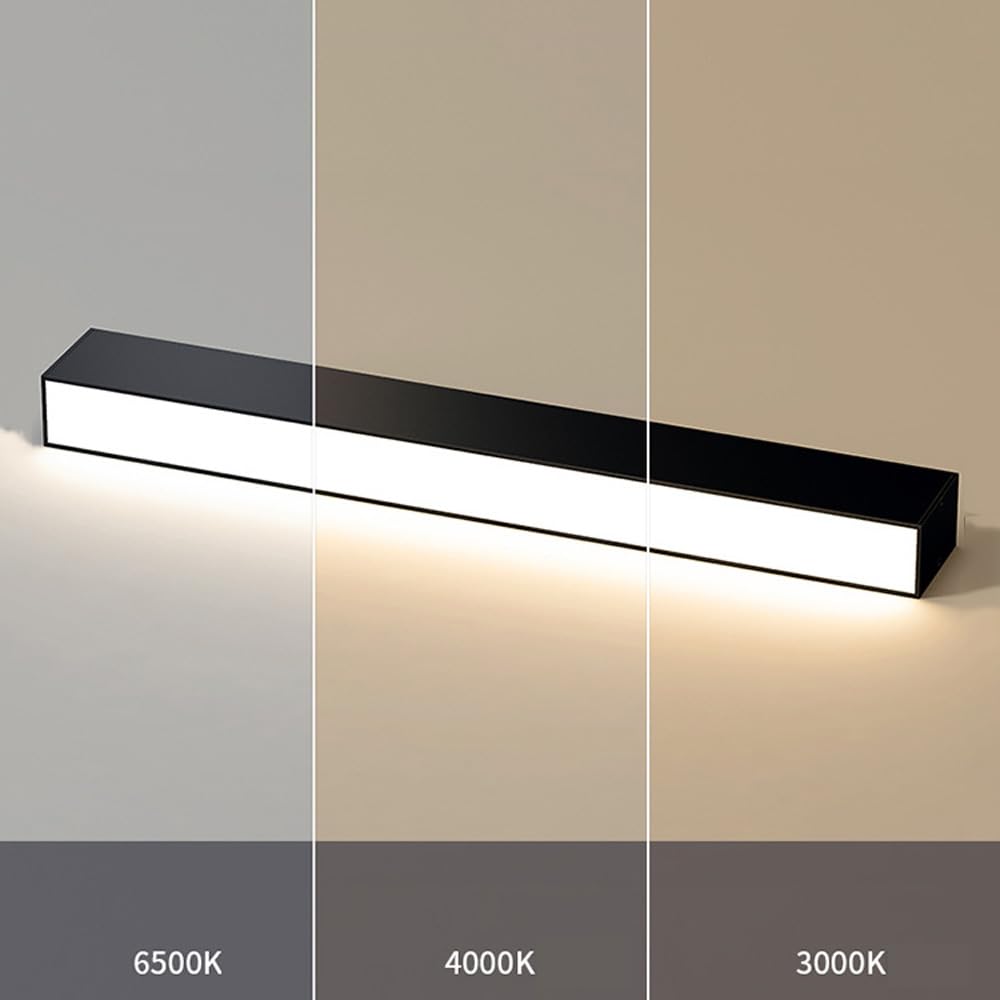 Decoración moderna del hogar Luz de techo lineal LED Pasillo moderno Montaje empotrado Barra de luz de techo Accesorio de iluminación de tira larga de metal Luz de techo de oficina blanca para
