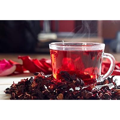 Dried Hibiscus Flowers Cut and Sifted, Flor de Jamaica, Great for Hibiscus Tea Jamaica Tea. 4 oz and 1 lb. (1 LB)