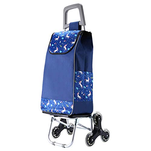 MHBGX Carretilla de Mano Multifunción Portátil Carrito de Compras Plegable Aleación de Aluminio