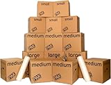 Utilisation recommandée : parfait pour emballer un déménagement, adapté pour le stockage et l'empilage d'articles de maison ou de bureau.