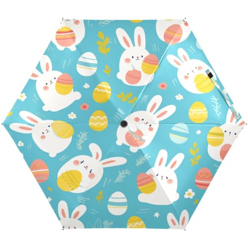 Parapluie de voyage pliable motif lapin pour femmes et enfants