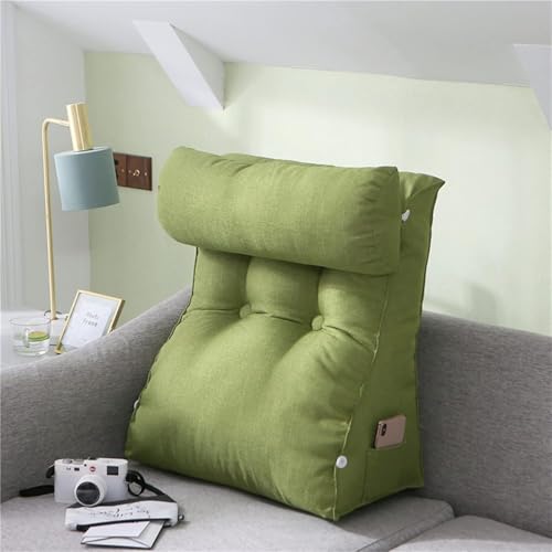 Coussin de lecture pour lit et soutien du dos triangle avec cale nuque réglable - 2
