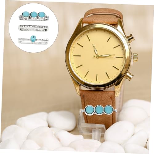 NUOBESTY Decorative Watchband Rings for Watch Series Decorative Nails for Silicone Watchband Fashionable Charms4