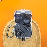 Protective Cover Case for CMF Buds Pro 2, Clear TPU Earphone Sleeve with Carabiner Candy Color Soft Earbuds Headphones Case All-Round Protection for CMF by Nothing Buds Pro 2 (Transparent) - Image 5