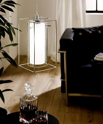 Eglo Pendant Light, Steel, 60 W, Chrome 94377