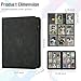 EYEGLEAM 9 Pocket Card Binder,540 Pocket Trading Card Binders,Loading Pocket Collectible Card Album for MTG, TCG, Sport Card, Game Cards Black