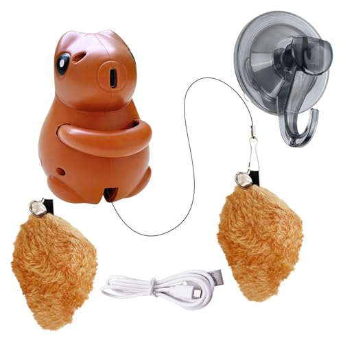 Azonelife Juguete Interactivo Inteligente para Gatos, Colgante en Marco de Puerta Juguete Gatos, Juguete Divertido de Gato de Elevación Automática con Campana y Gancho, para Gatitos y Gato Adultos