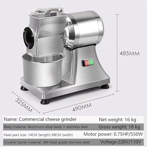 Rallador eléctrico comercial de queso 550W miniatura 4