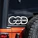 2Pack GOD is Good Vinyl Decal 5.91"*2.36"- Bold Lettering for Car, Truck, SUV, Laptop, Window, Faith-Based Inspirational Design, Waterproof & Durable Car Decal Sticker |#AZ96 (White)