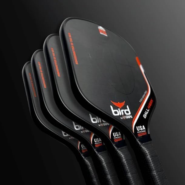 Miniatura 4 de Bird Pickleball by Grip6 - Ball Hawk - Classic - Carbon Fiber Pickleball Rackets for Adults - Pickleball Paddle - Made in The USA
